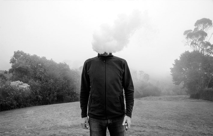 En las nubes